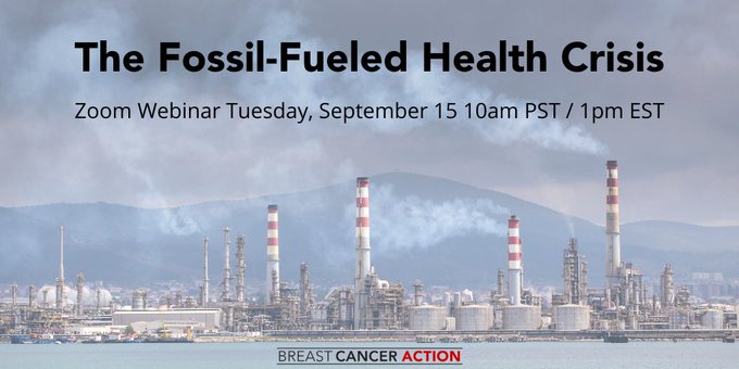 webinar on fossil fuels and breast cancer