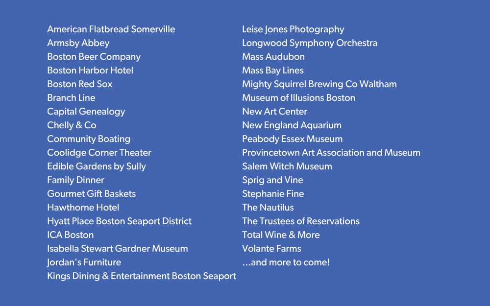 Silent Auction Gala Sponsors
