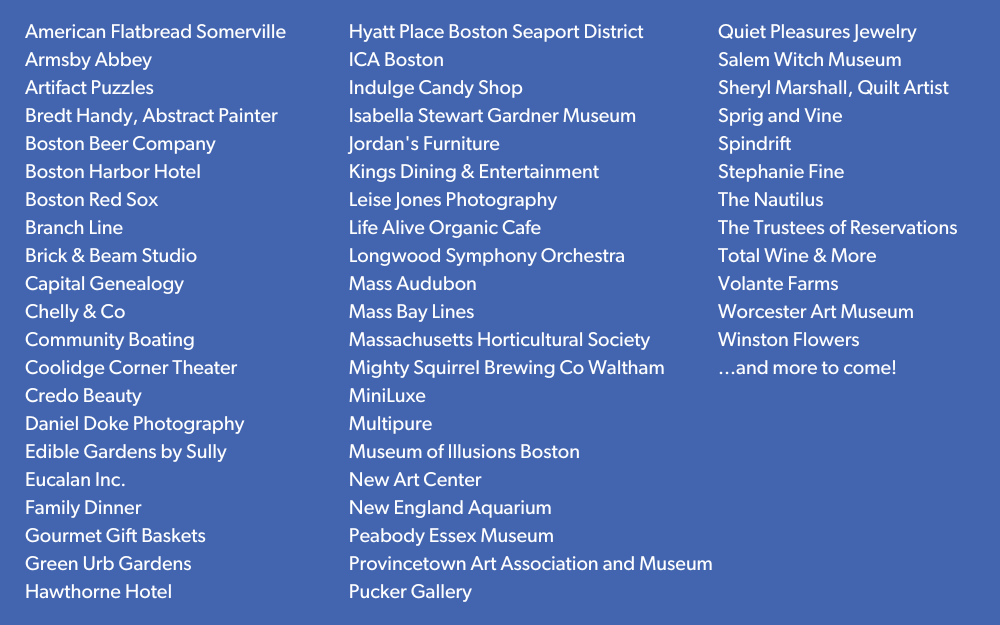 silent auction sponsors