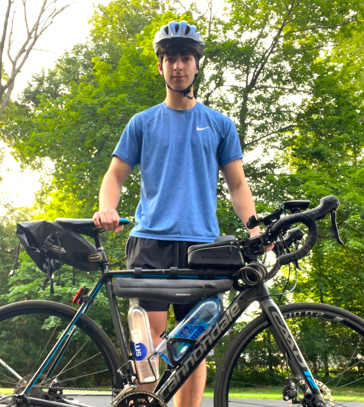 Deren Miller with bike